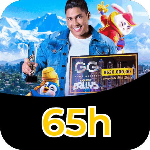 Interface do aplicativo 65h mostrando jogos disponíveis no iOS e Android
